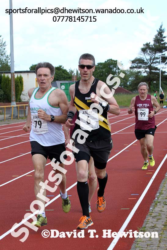 1500 metres, North East Masters Champs, Monkton Stadium,  Jarrow. Photo: David T. Hewitson/Sports for All Pics